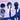 DokiDoki Game Honkai: Nexus Anima Cosplay Armand Wig Long Straight Dark Blue Grey Highlight Hair The 8th Sovereign