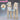 DokiDoki Vtuber Cosplay Sameko Saba Wig Long Blond Hair Blue Highlight Twin Tails