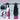 DokiDoki Game Arknights Cosplay Mio Wig Long Straight Light Black Purple Pink Raspberry Hair