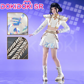 【Size XS-3XL】DokiDoki-SR Movie Anime KPOP KILLER Cosplay Costume WHITE SERIES