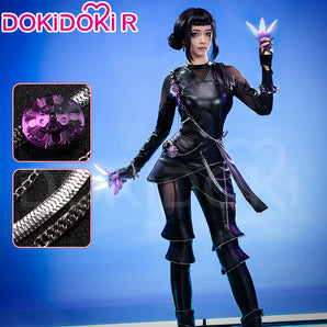 【Partially Ready For Ship】【Size S-4XL】DokiDoki-R Movie Anime KPOP KILLER  Cosplay Black Costume BATTLE  SERIE