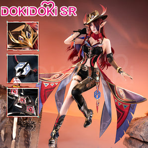 【Size S-3XL】DokiDoki-SR Game Genshin Impact Cosplay Chasca Costume Natlan
