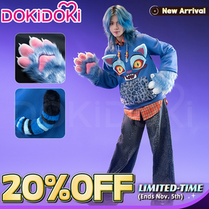 【Size S-3XL】DokiDoki Movie Anime KPOP KILLER  Cosplay Bule Tiger Costume Free Daily Suit Hoodie Only Doujin Autumn Wear