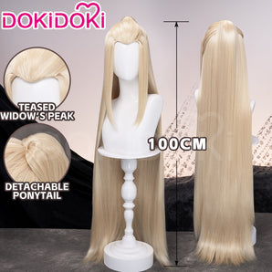 DokiDoki Game Honkai: Nexus Anima Cosplay Victus Wig Long Straight Blond Hair The 1st Sovereign