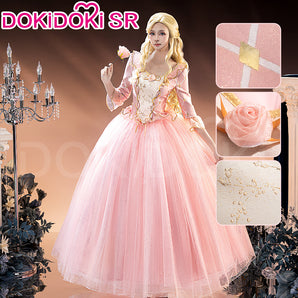 【Size S-3XL】DokiDoki-SR Movie Cosplay Costume Pink Princess Dress