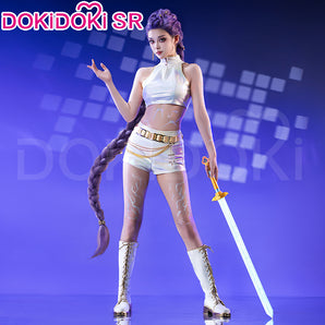 【Size XS-3XL】DokiDoki-SR Movie Anime KPOP KILLER Costume WHITE SERIES