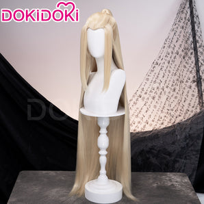 DokiDoki Game Honkai: Nexus Anima Cosplay Victus Wig Long Straight Blond Hair The 1st Sovereign
