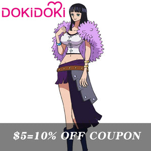 【POLL】$5 Deposit =10% OFF Coupon DokiDoki Anime Cosplay Giant Purple Dress Costume Warland Kingdom Elbaf