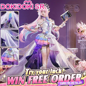 【Size S-2XL】DokiDoki-SR Game Honkai: Star Rail Cosplay Cyrene Diamond Sheen / Laser Sheen Costume Adult Cyrene