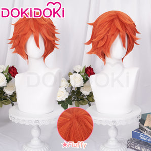 【Ready For Ship】DokiDoki Anime Movie Cosplay Fox Wig Short Orange Hair