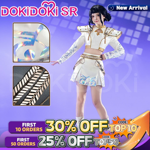 【Size XS-3XL】DokiDoki-SR Movie Anime KPOP KILLER Cosplay Costume WHITE SERIES