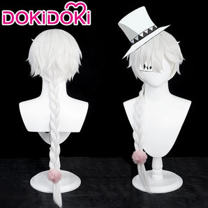 【US LOCAL SHIPPING 】DokiDoki Anime Cosplay Cosplay Wig Long White Hair
