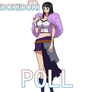 【POLL】$5 Deposit =10% OFF Coupon DokiDoki Anime Cosplay Giant Purple Dress Costume Warland Kingdom Elbaf