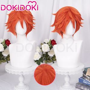 【Ready For Ship】DokiDoki Anime Movie Cosplay Fox Wig Short Orange Hair