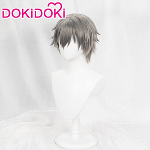 【US LOCAL SHIPPING 】DokiDoki Game Honkai: Star Rail Cosplay Hero Caelus Cosplay Wig Halloween Short Grey Trailblazer